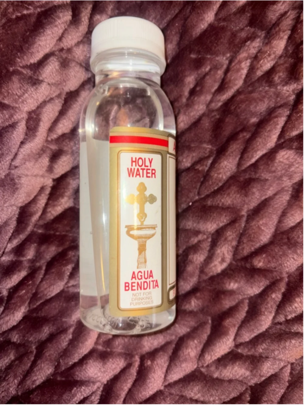 Holy Water 8 oz, unopened For Spiritual Use Only